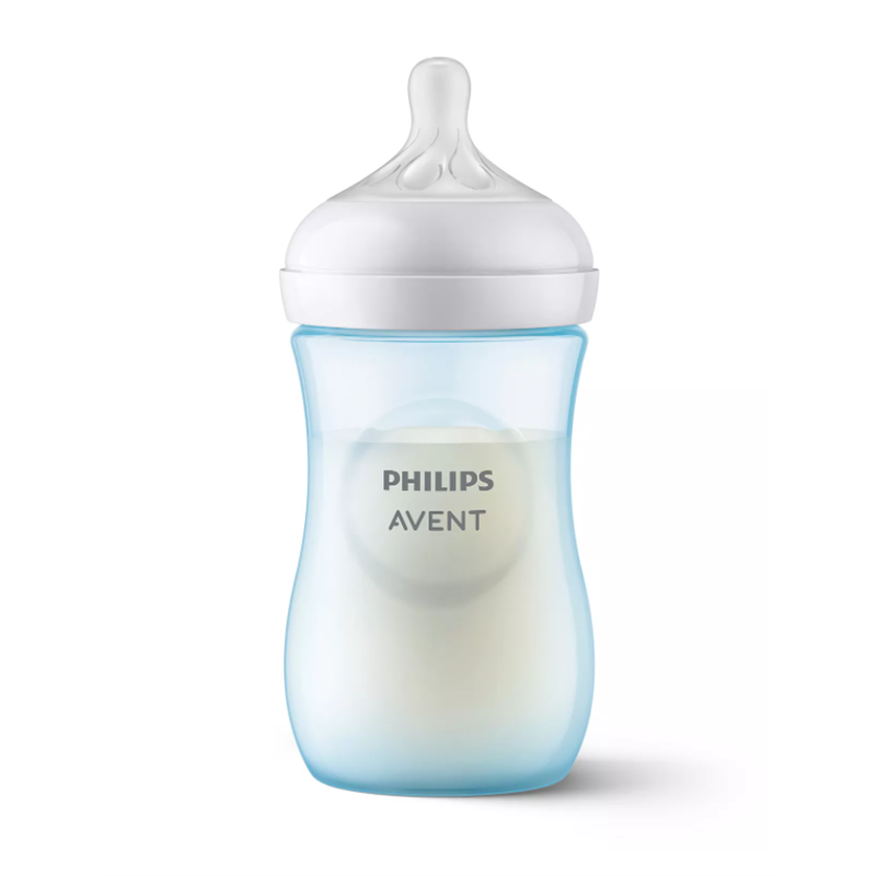 Philips Avent Natural azul con tetina de respuesta natural