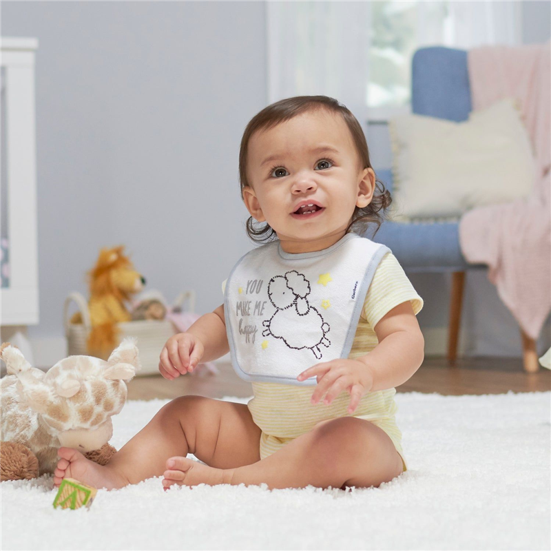 Neutral Lamb Brand Short Sleeve Bodysuits - pack x5