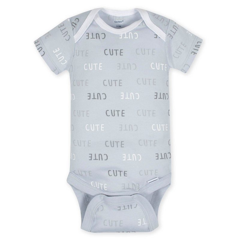 Neutral Lamb Brand Short Sleeve Bodysuits - pack x5
