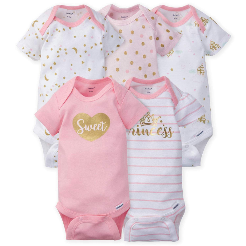 Castillo de la Princesa Short Sleeve Bodysuits Pack x5