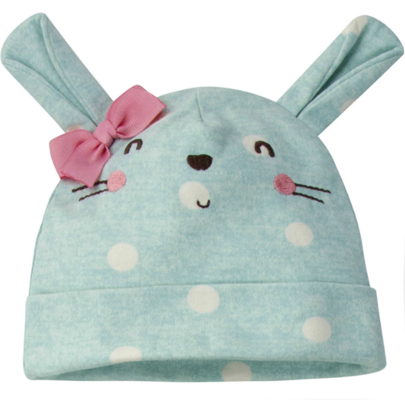 Conjunto orgánica Conejito floral - pack x3