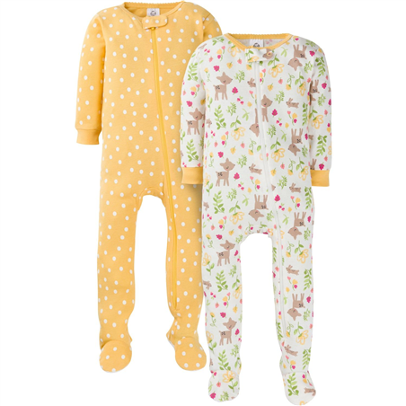 Pijama Snug Fit Girls Ciervo- pack x2