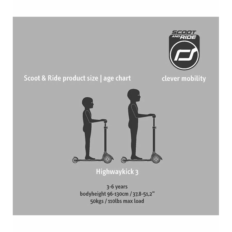 Scooter Scoot & Ride HighwayKick3 LED